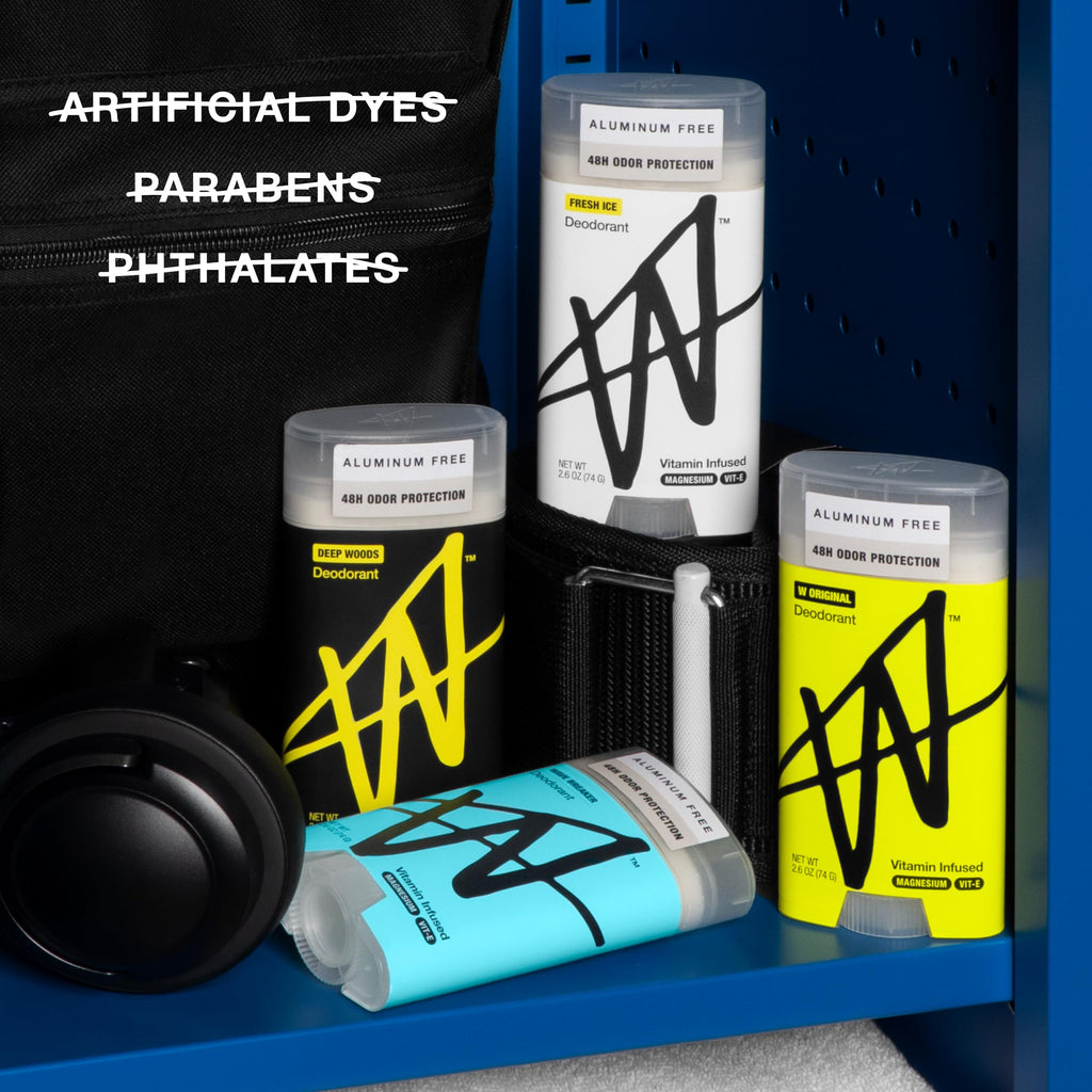 W by Jake Paul Aluminum-Free Deodorant, Odor Blocking, Vitamin-Infused Deodorant for Men