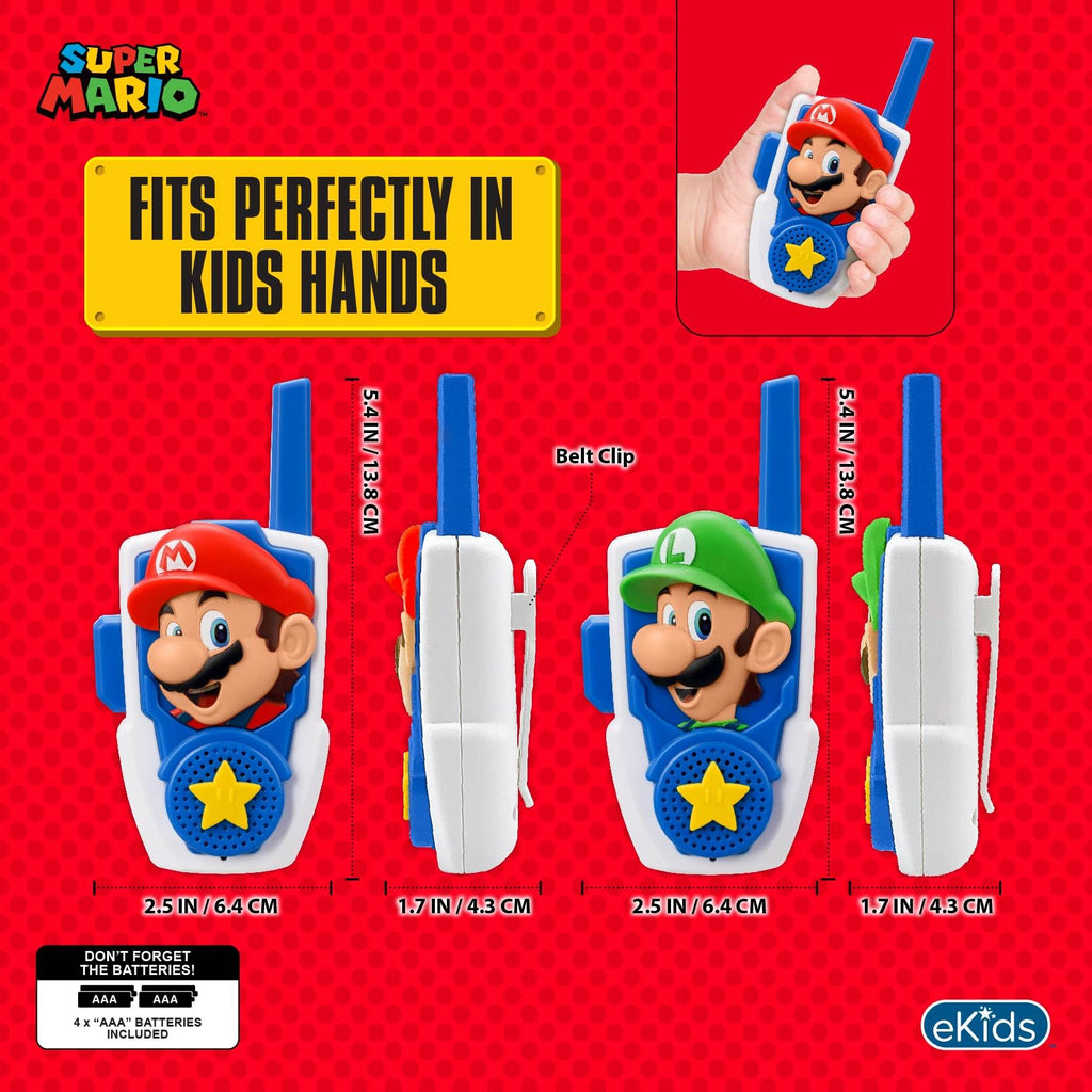 eKids Walkie Talkies for Kids, Static Free Indoor and Outdoor Toys for Kids